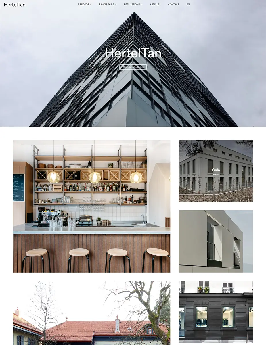 Redesign site arhitectură Geneva – proiect MM Creative