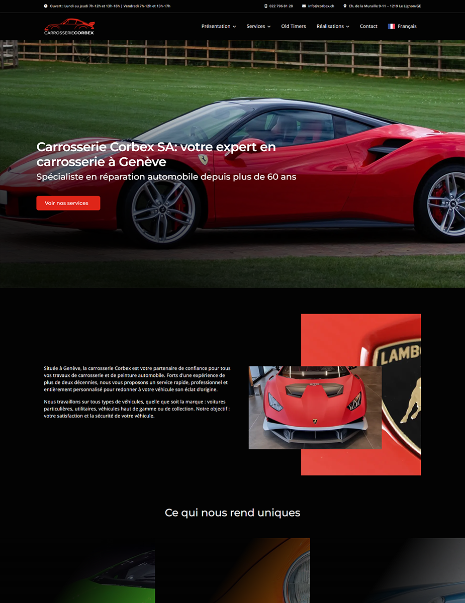 Realizare site atelier auto