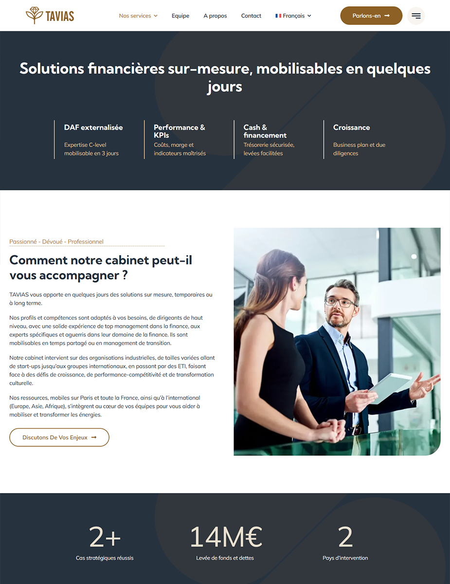 Realizare site firmă de consultanță financiară