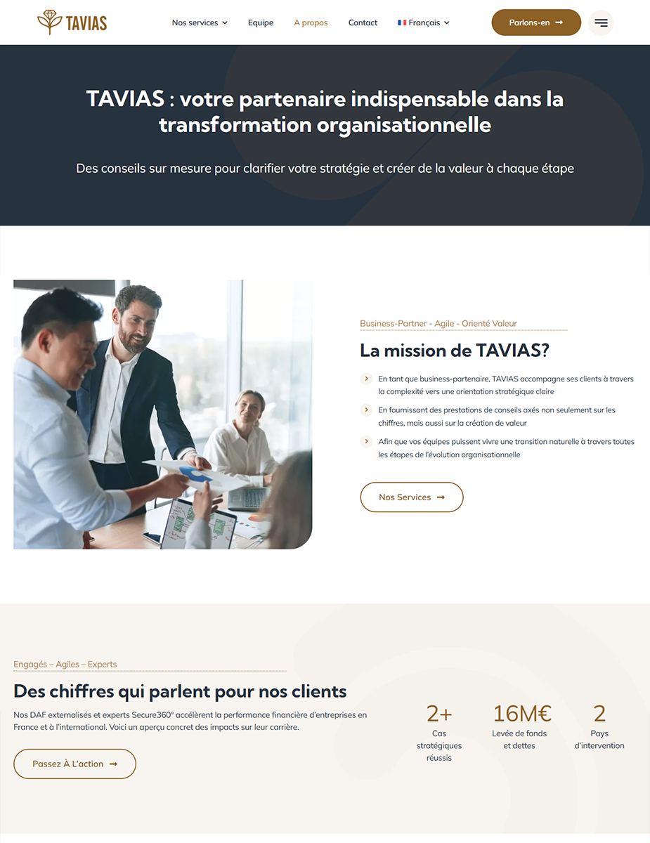 Realizare site firmă de consultanță financiară