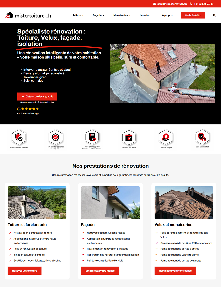 Creare site firma construcții